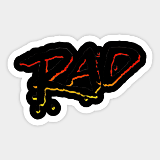 Rad racing team bmx movie Sticker